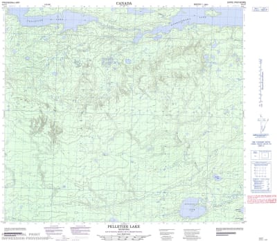 064A07 - PELLETIER LAKE - Topographic Map