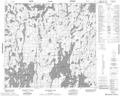 064F03 - GOLDSAND LAKE - Topographic Map