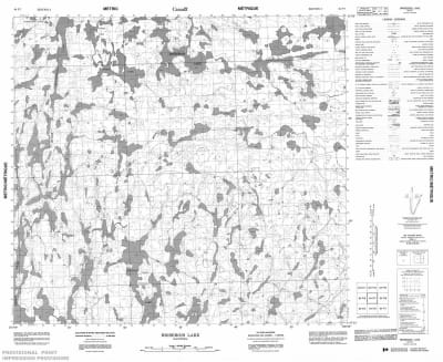 064F07 - BRISEBOIS LAKE - Topographic Map