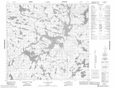 064F08 - LE CLAIR LAKE - Topographic Map