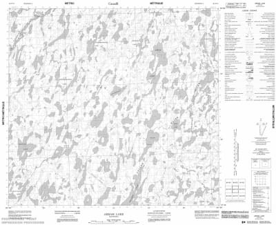 064F14 - ABRAM LAKE - Topographic Map