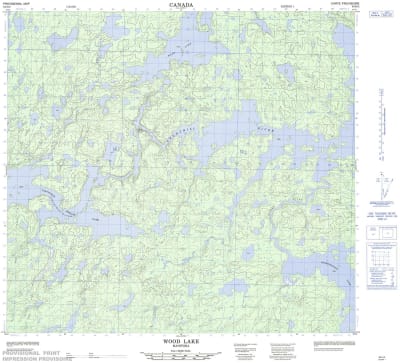 064H05 - WOOD LAKE - Topographic Map