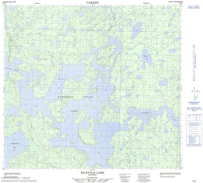 064H06 - KILFOYLE LAKE - Topographic Map