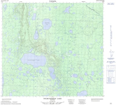 064H07 - SOLMUNDSSON LAKE - Topographic Map