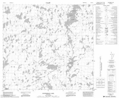 064H14 - KNIFEHEAD LAKE - Topographic Map
