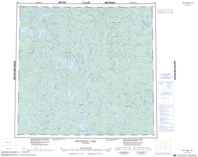 064I - SHETHANEI LAKE - Topographic Map