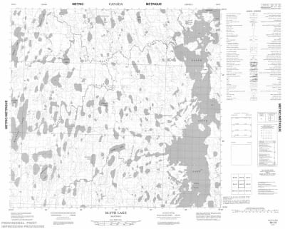 064I03 - BLYTH LAKE - Topographic Map