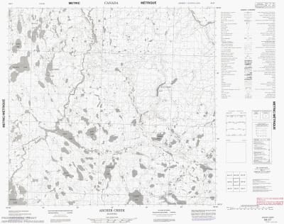 064I07 - ARCHER CREEK - Topographic Map