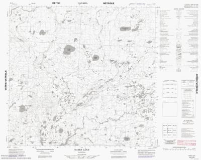 064I08 - NARES LAKE - Topographic Map