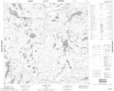064I10 - LOVAT LAKE - Topographic Map