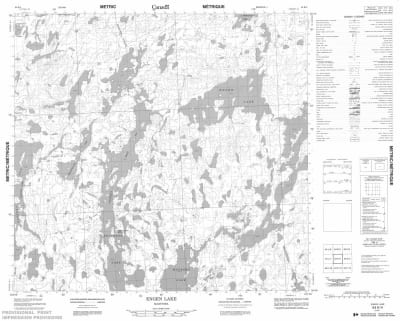 064K04 - ENGEN LAKE - Topographic Map