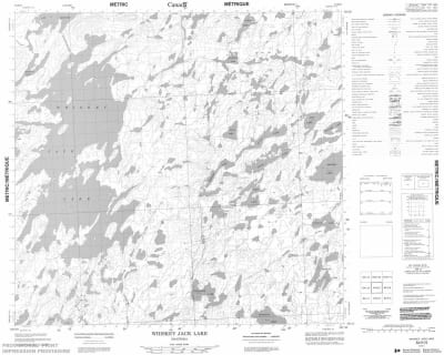 064K05 - WHISKEY JACK LAKE - Topographic Map