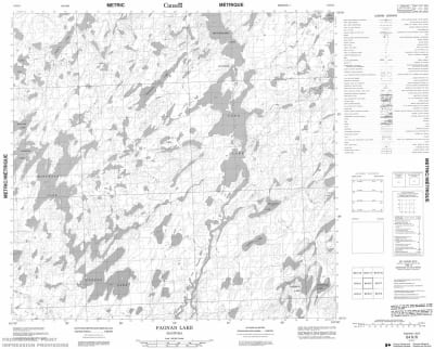 064K06 - FAGNAN LAKE - Topographic Map