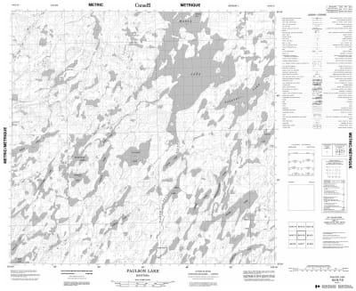 064K10 - PAULSON LAKE - Topographic Map