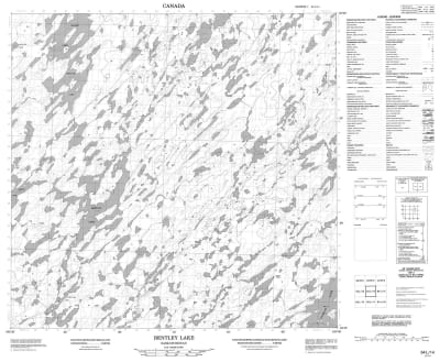 064L14 - BENTLEY LAKE - Topographic Map