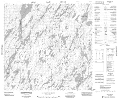 064M11 - BATTLEFORD LAKE - Topographic Map