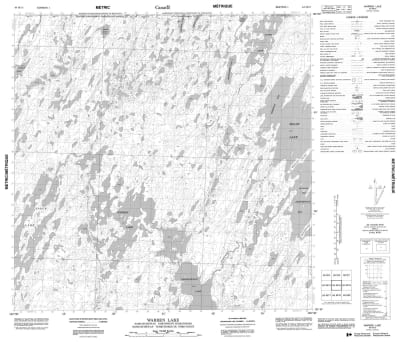 064M15 - WARREN LAKE - Topographic Map