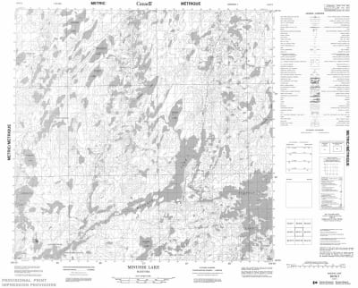 064N01 - MINUHIK LAKE - Topographic Map