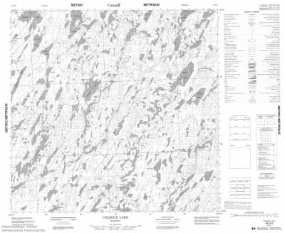 064N03 - COLBECK LAKE - Topographic Map