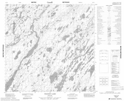 064N06 - THANOUT LAKE - Topographic Map