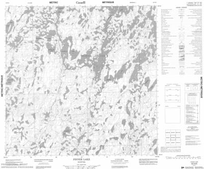 064N08 - FINNER LAKE - Topographic Map