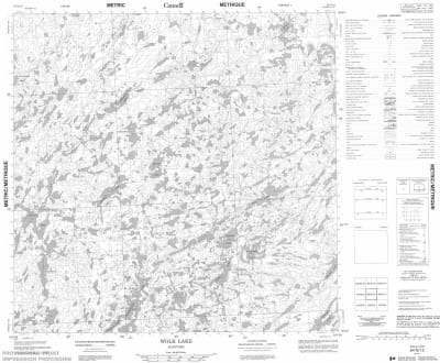 064N12 - WOLK LAKE - Topographic Map