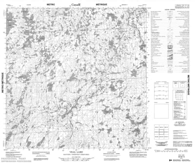 064N13 - VEAL LAKE - Topographic Map