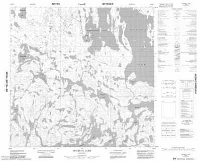 064O02 - SCHACHT LAKE - Topographic Map