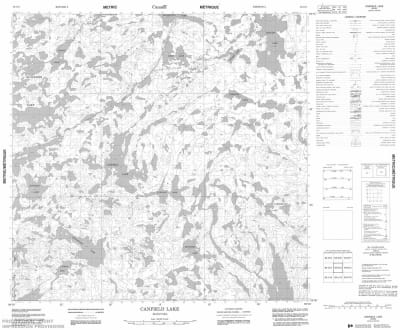 064O03 - CANFIELD LAKE - Topographic Map