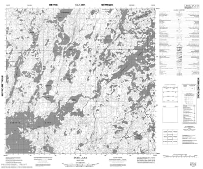 064O04 - DOIG LAKE - Topographic Map