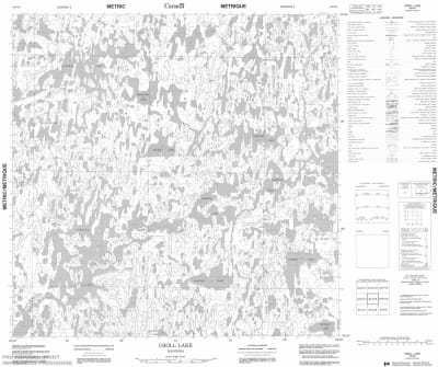 064O09 - CROLL LAKE - Topographic Map