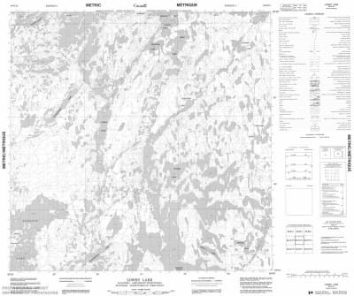 064O14 - LOWRY LAKE - Topographic Map