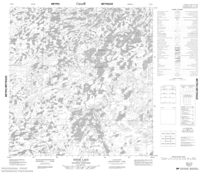 065E04 - HINDE LAKE - Topographic Map