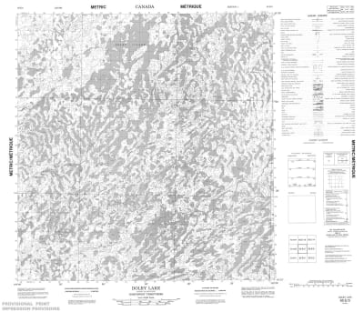 065E05 - DOLBY LAKE - Topographic Map