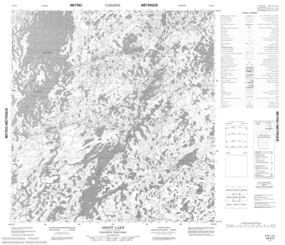 065E06 - ARNOT LAKE - Topographic Map