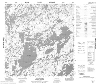 065E08 - TAITNA LAKE - Topographic Map
