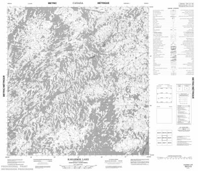 065E10 - KAKARMIK LAKE - Topographic Map