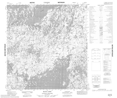 065E16 - BLUE LAKE - Topographic Map