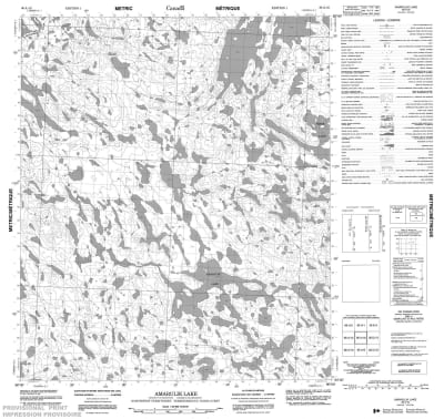 066A16 - AMARULIK LAKE - Topographic Map