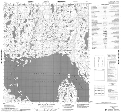 066B11 - KOANGOK NARROWS - Topographic Map