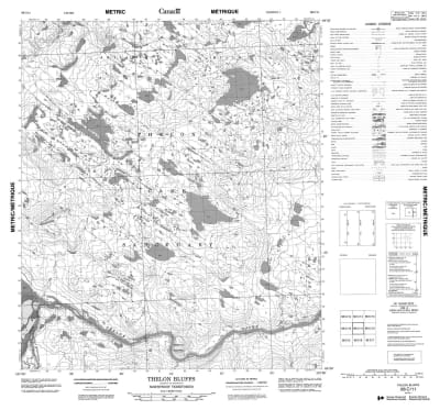066C11 - THELON BLUFFS - Topographic Map