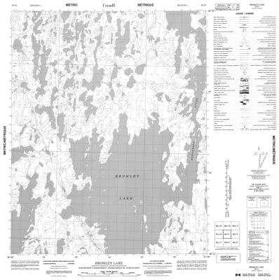 066I05 - BROMLEY LAKE - Topographic Map