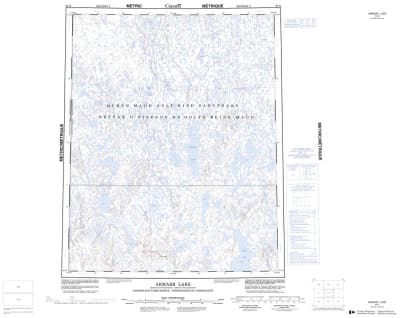 066K - ARMARK LAKE - Topographic Map