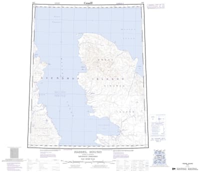 069E - HASSEL SOUND - Topographic Map