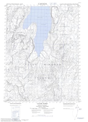 069F14 - LOUISE FIORD - Topographic Map