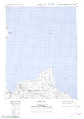 069F16 - CAPE CAIRO - Topographic Map
