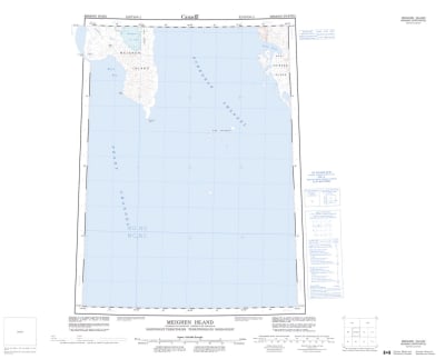 069H - MEIGHEN ISLAND - Topographic Map