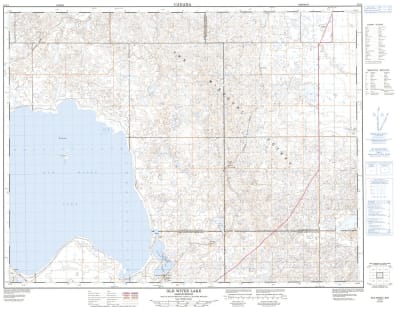 072I04 - OLD WIVES LAKE - Topographic Map