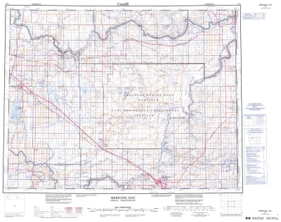 072L - MEDICINE HAT - Topographic Map