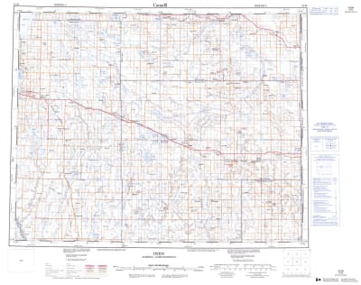 072M - OYEN - Topographic Map